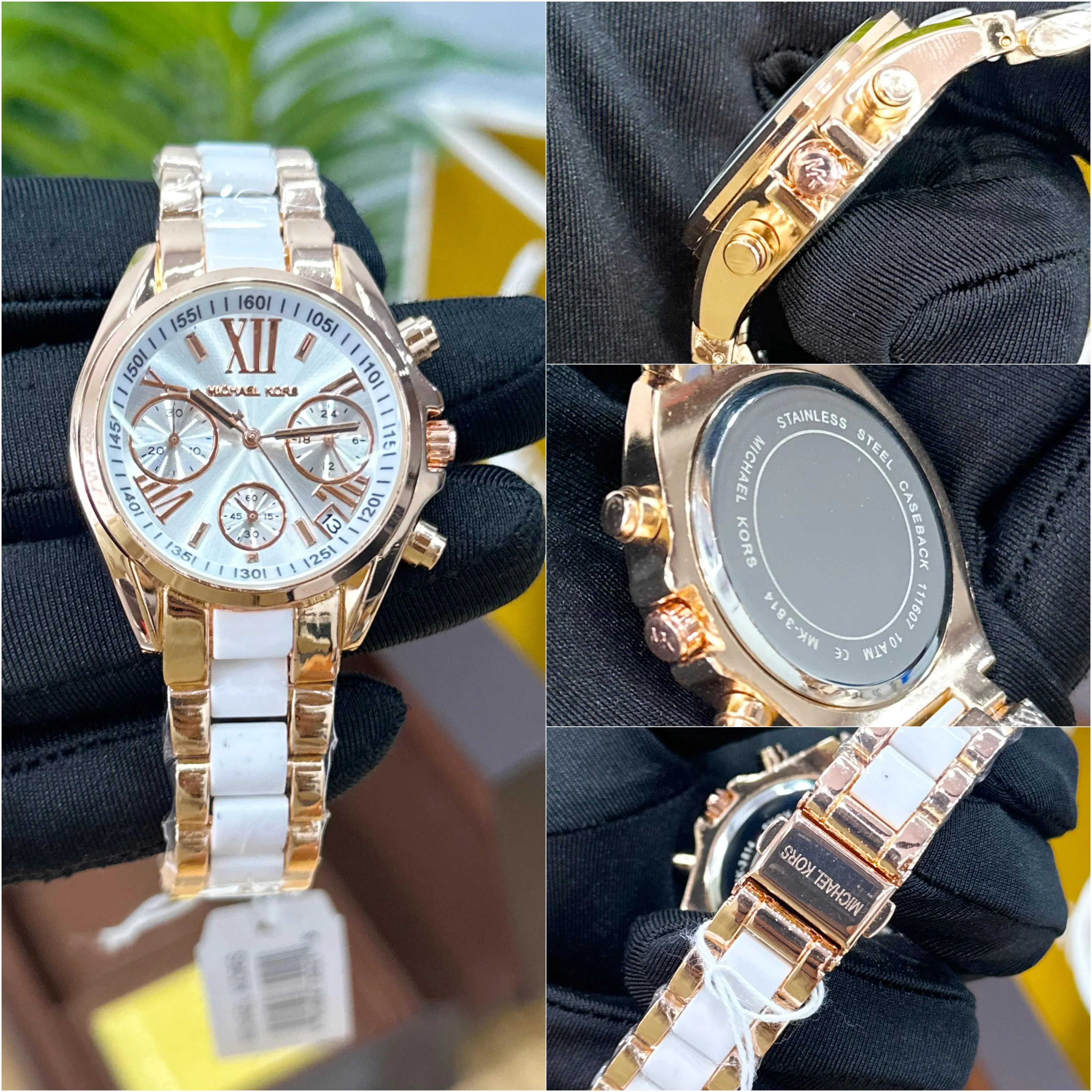 MK | WM05| White Women's Watch | 1:1 Quality- WHITE - Image 4