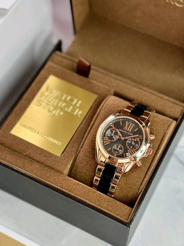 MK | WM05| Women's Watch | 1:1 Quality- BLACK - Image 4