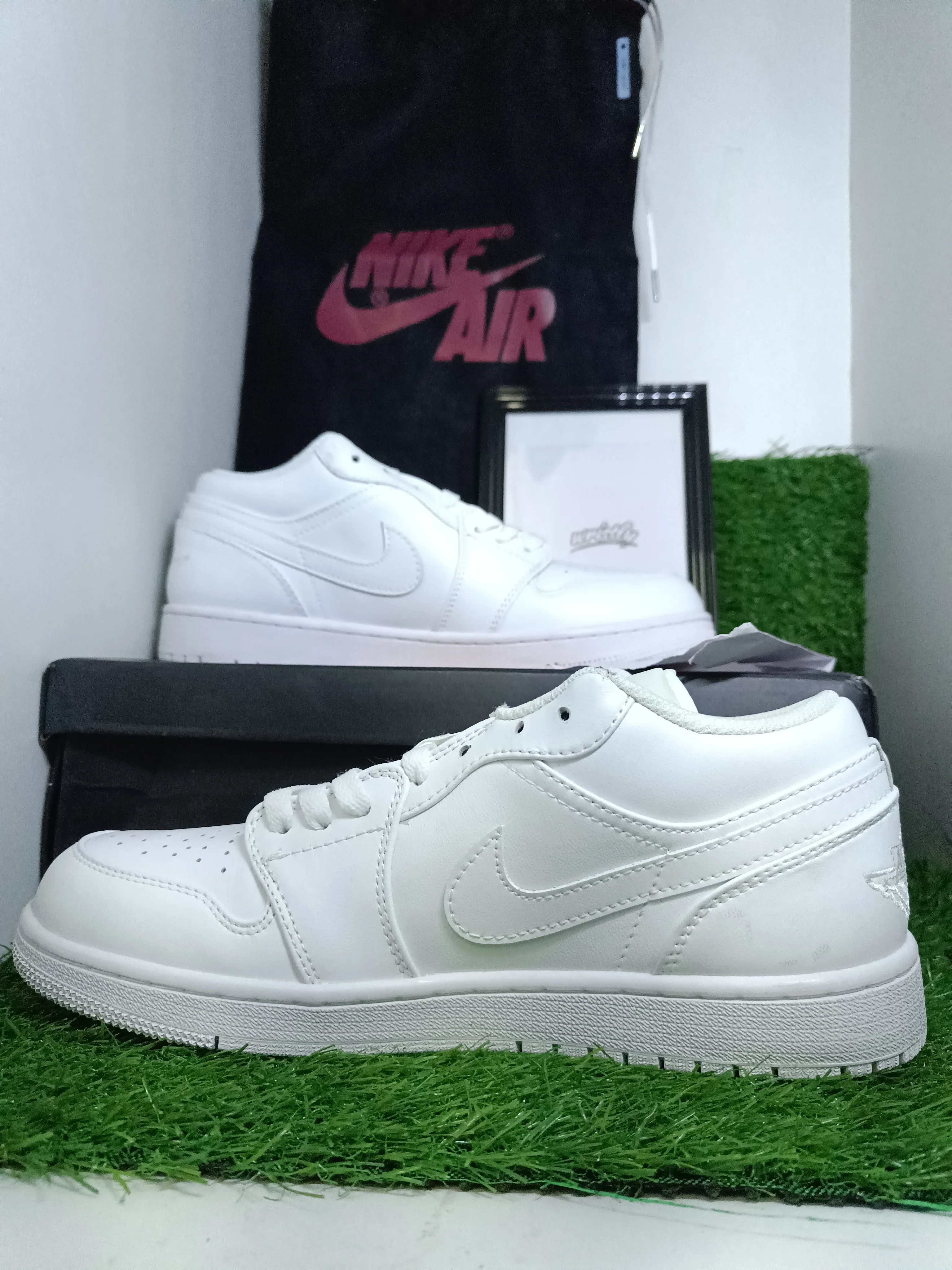 NIK AIR Jordans | Full OG Quality With OG BOX - FULL WHITE - Image 6