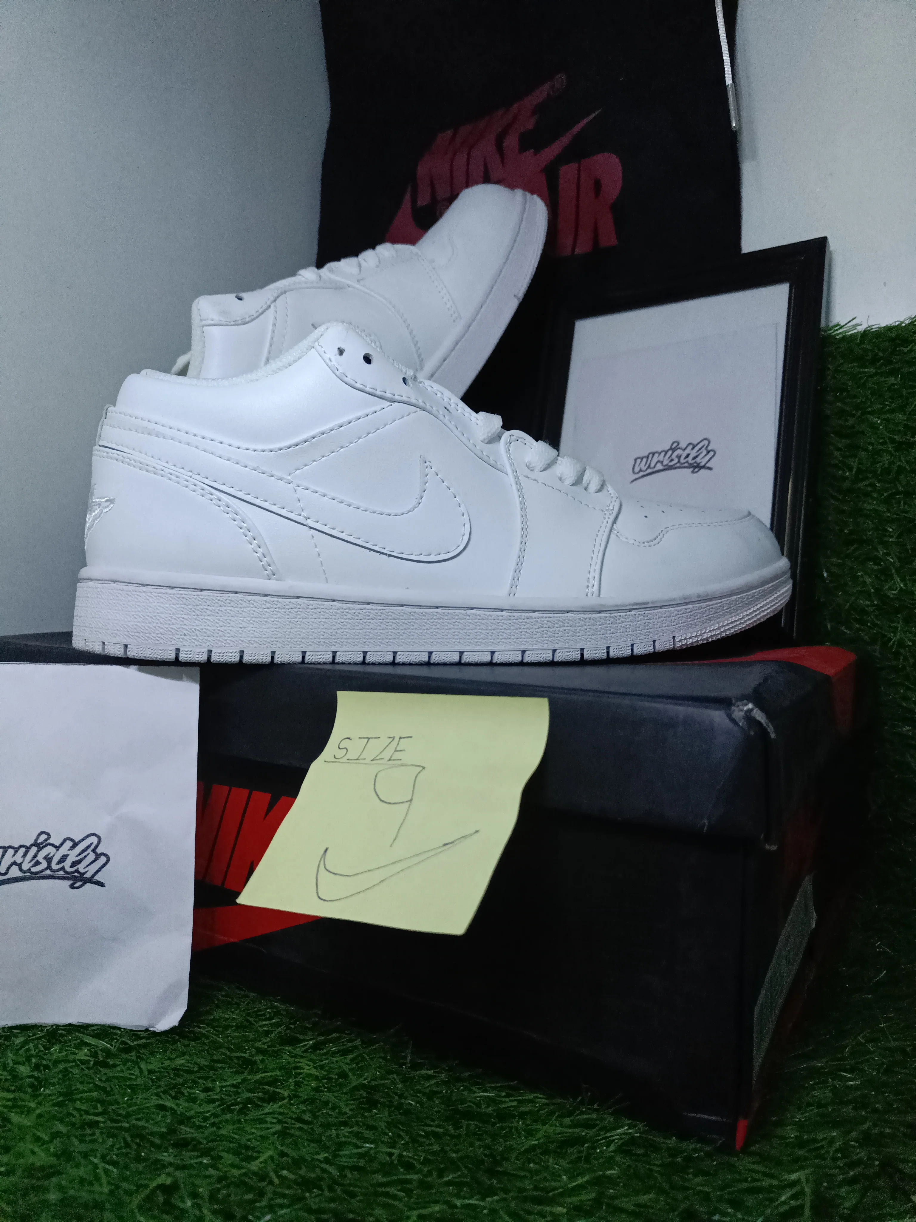 NIK AIR Jordans | Full OG Quality With OG BOX - FULL WHITE - Image 7