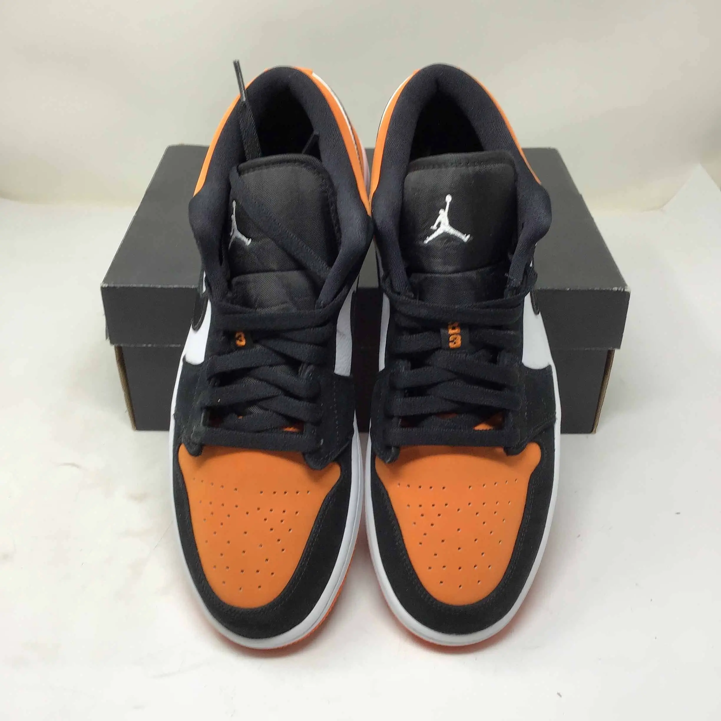 NIK AIR Jordans | Full OG Quality (With BOX + Laces extra + accessories)- ORANGE WHITE - "LOW" - Image 4