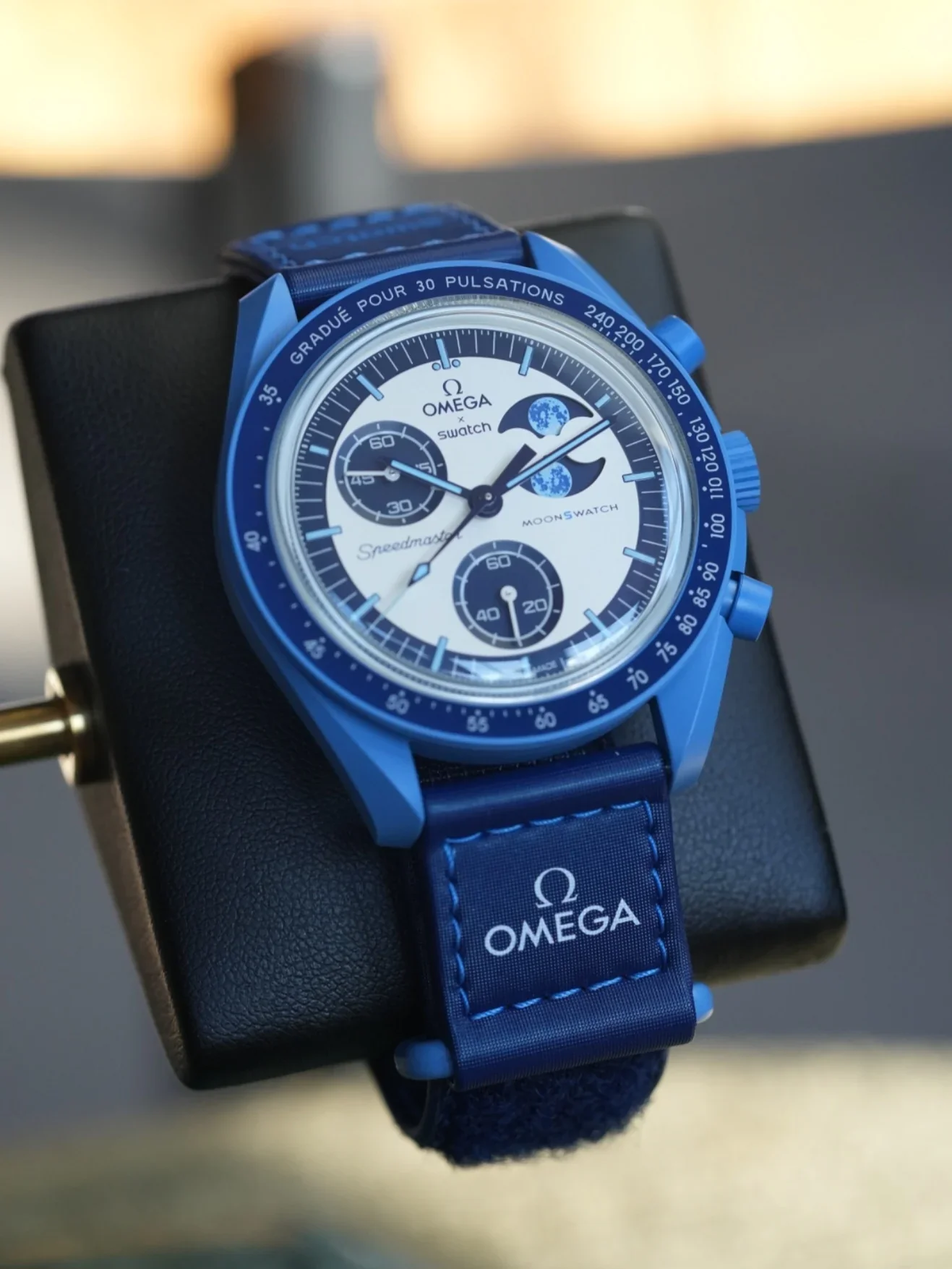 Speedmaster MoonSwatch Moon {Snoopy Blue}{Working} - Image 3